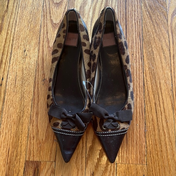 Coach Shoes - 🐆Coach Leopard Baby Heels